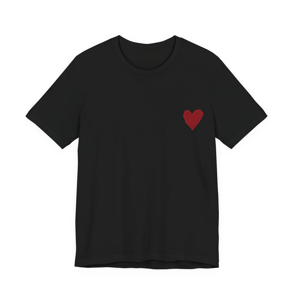 Hand-Drawn Red Heart Tee | Heartback Graphic T-Shirt