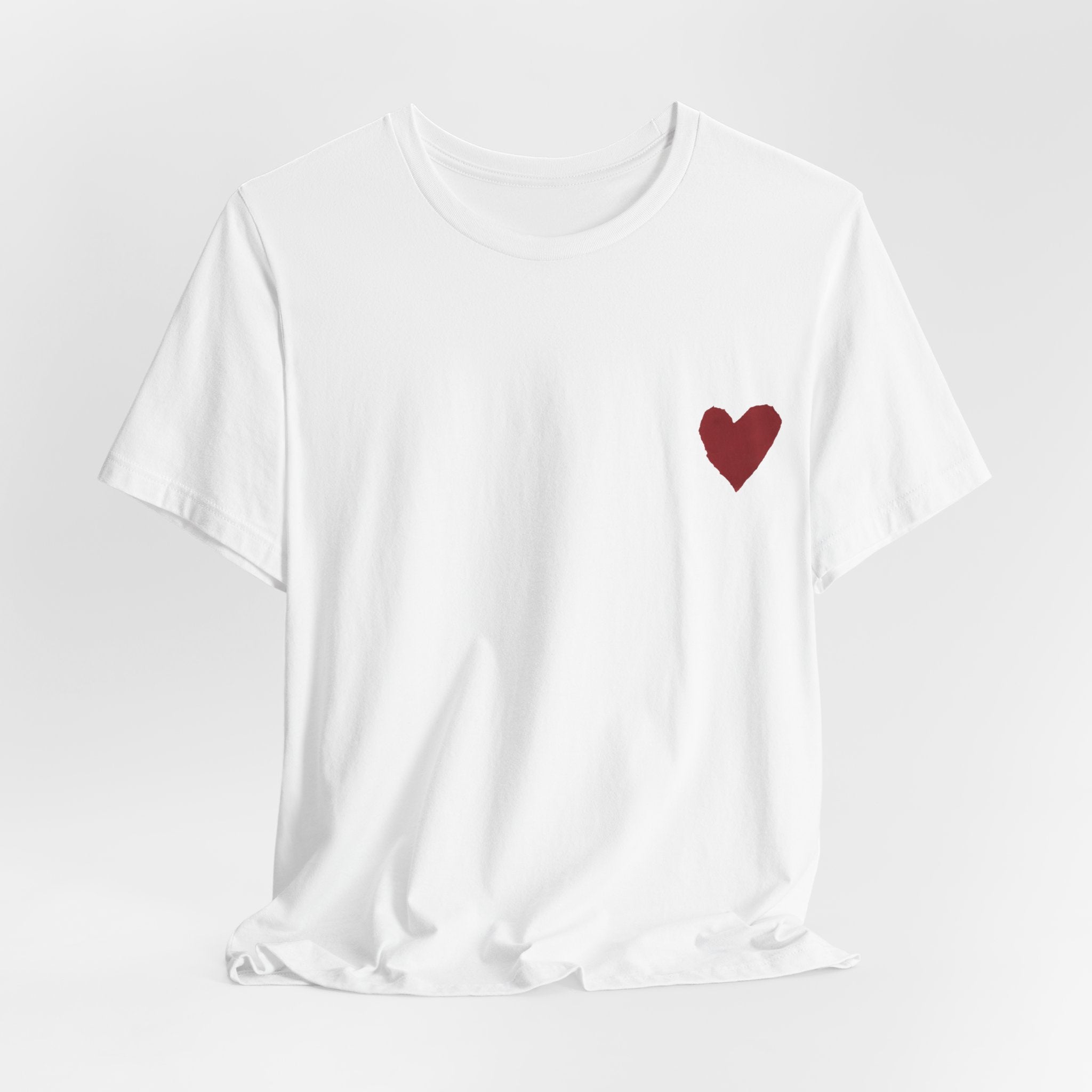 Hand-Drawn Red Heart Tee | Heartback Graphic T-Shirt