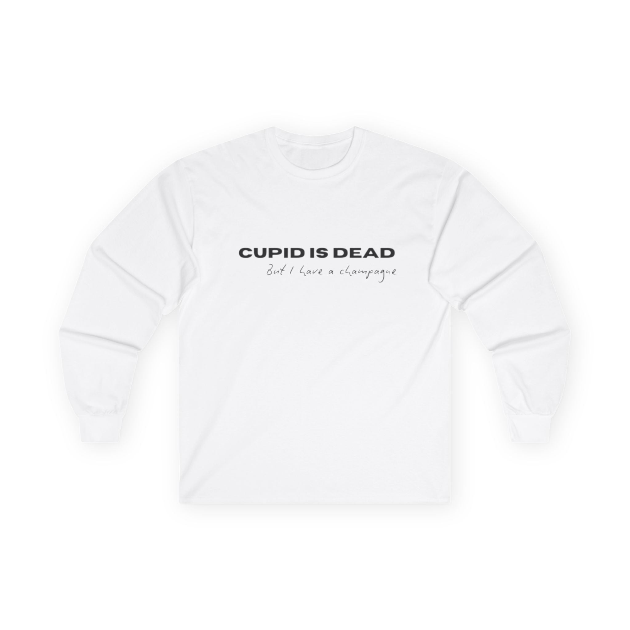 Cupid Is Dead Long Sleeve Tee — Vintage Cherub Graphic Cotton Shirt