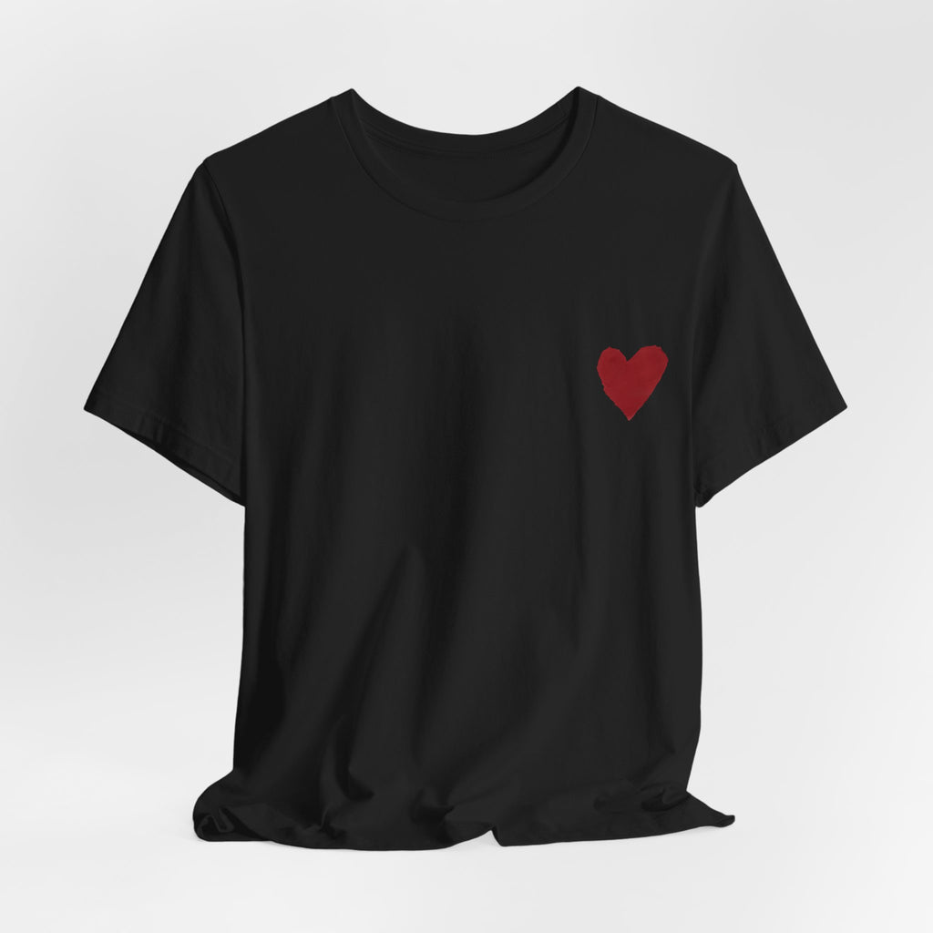 Hand-Drawn Red Heart Tee | Heartback Graphic T-Shirt