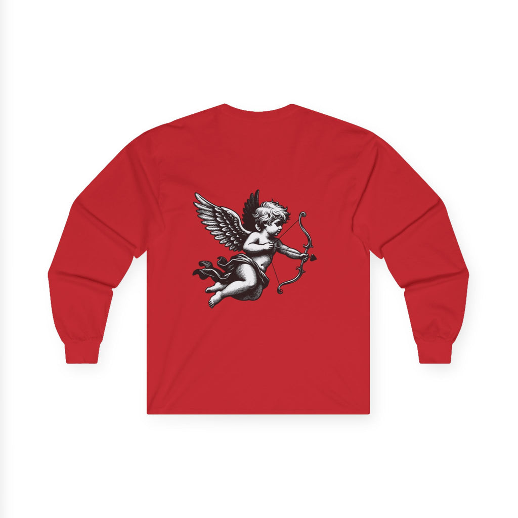 Cupid Is Dead Long Sleeve Tee — Vintage Cherub Graphic Cotton Shirt