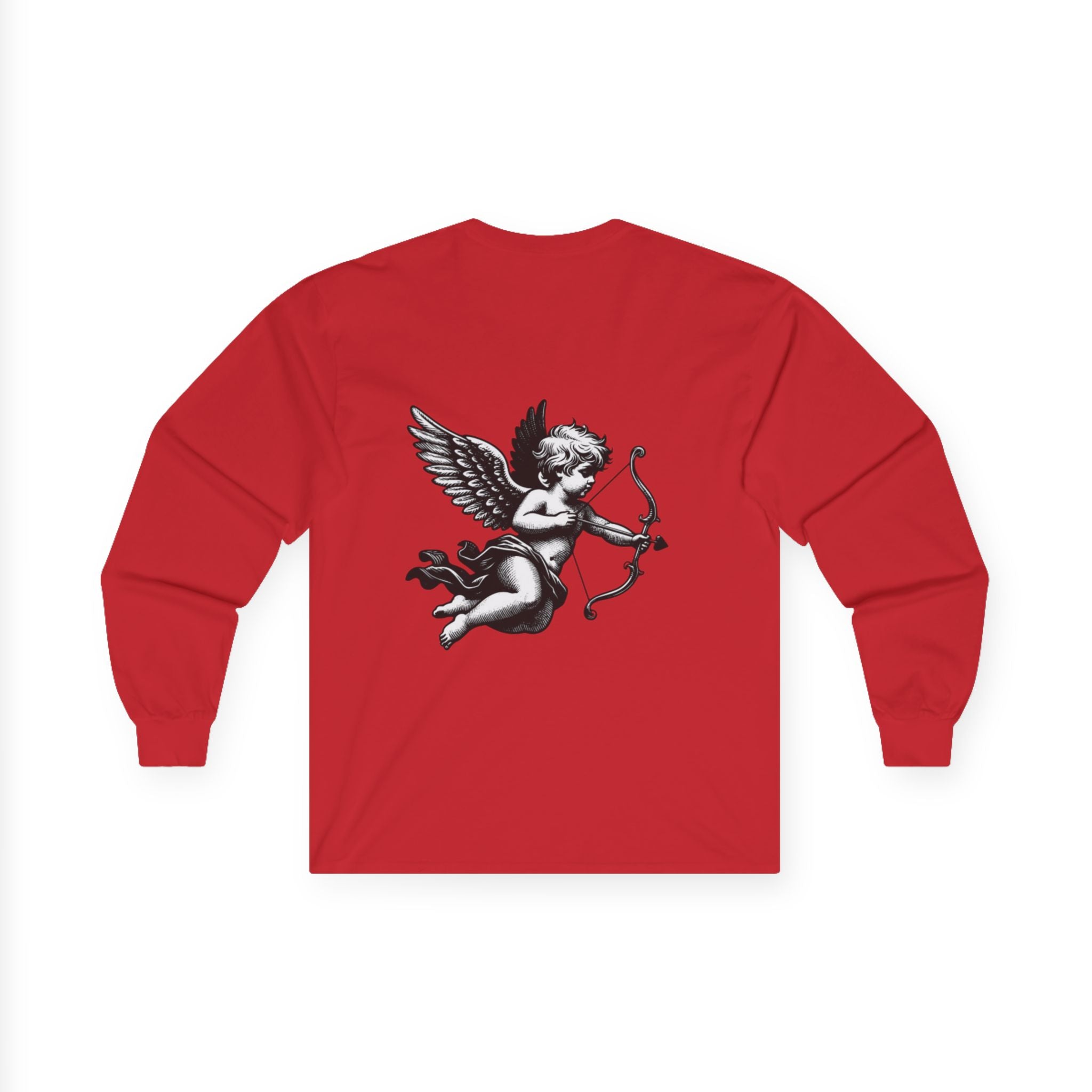 Cupid Is Dead Long Sleeve Tee — Vintage Cherub Graphic Cotton Shirt