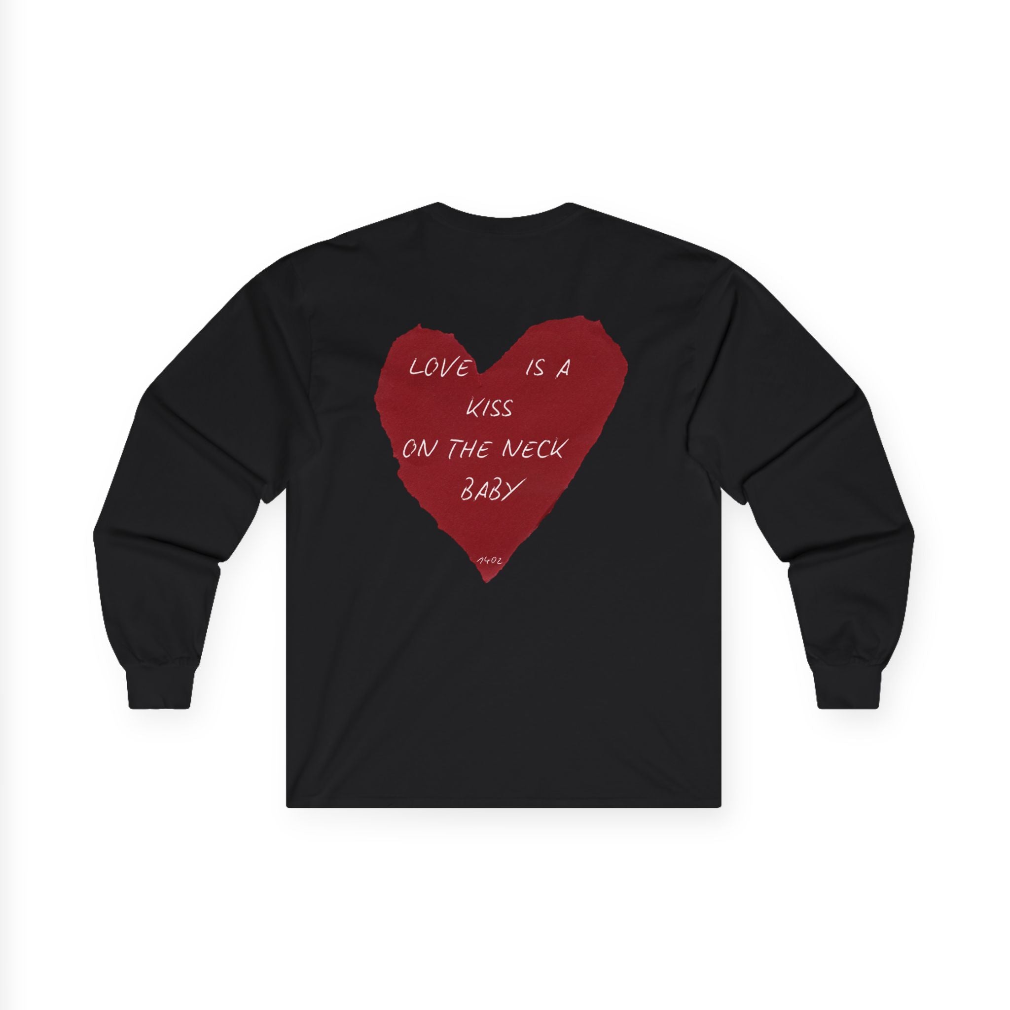 Love Is The Kiss Long Sleeve Tee | Heart Back Print