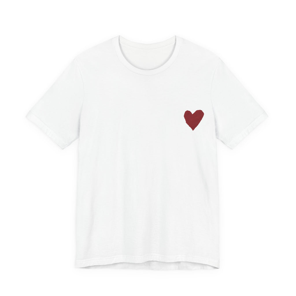 Hand-Drawn Red Heart Tee | Heartback Graphic T-Shirt